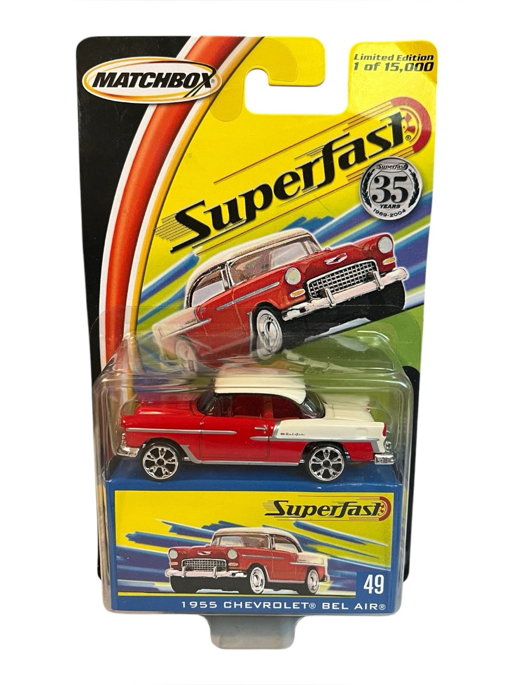 Matchbox 1955 Chevrolet Bel Air MB Superfast Series 35th Anniversary 1:64 NIP